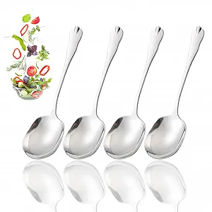 Набір з 4 великих ложок для сервірування - Фото 1