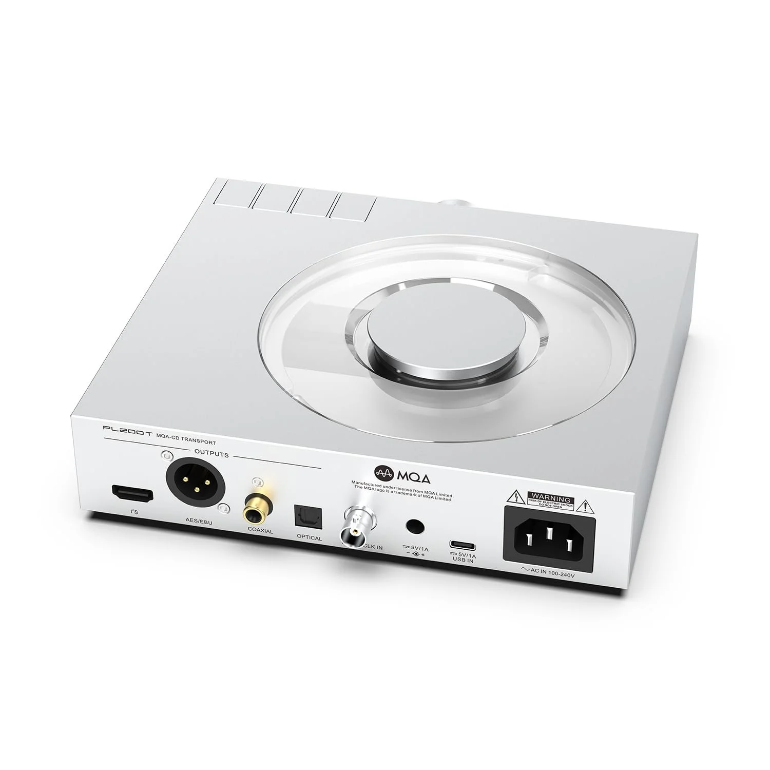 CD-проигрыватель SMSL PL200T MQA-CD HiFi декодер 32 бит/768 кГц DSD512 Оптический/Коаксиальный/I²S/AES выход Профессиональный вход тактового генератора Домашняя/Студийная аудиосистема Прозрачная пылезащитная крышка, фото №4