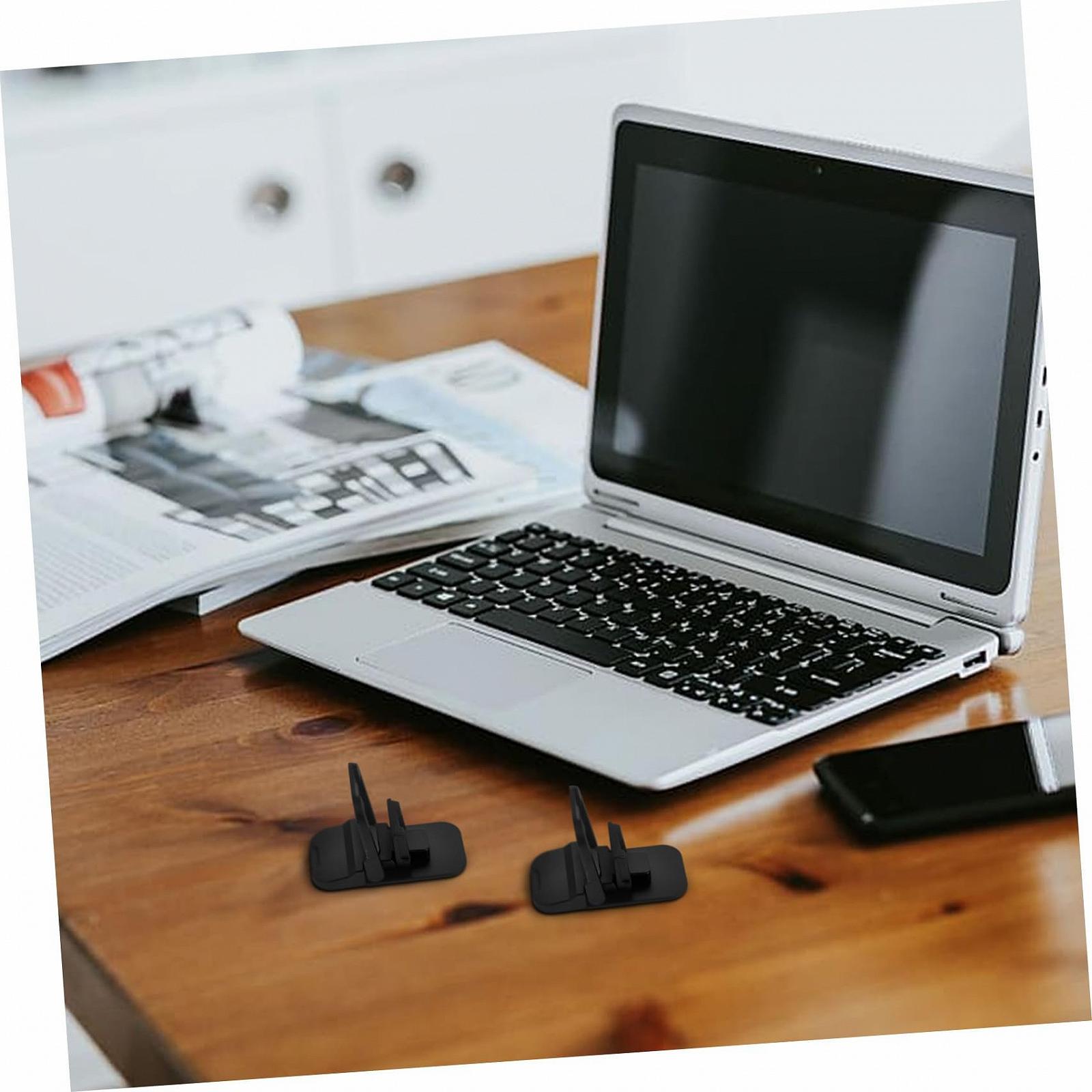 Подставка для ноутбука складная эргономичная алюминиевая регулируемая (2 шт), фото №7