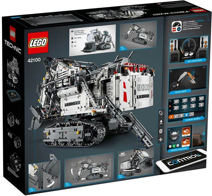 Блоковый конструктор LEGO Technic Экскаватор Liebherr R 9800 (42100), фото №4