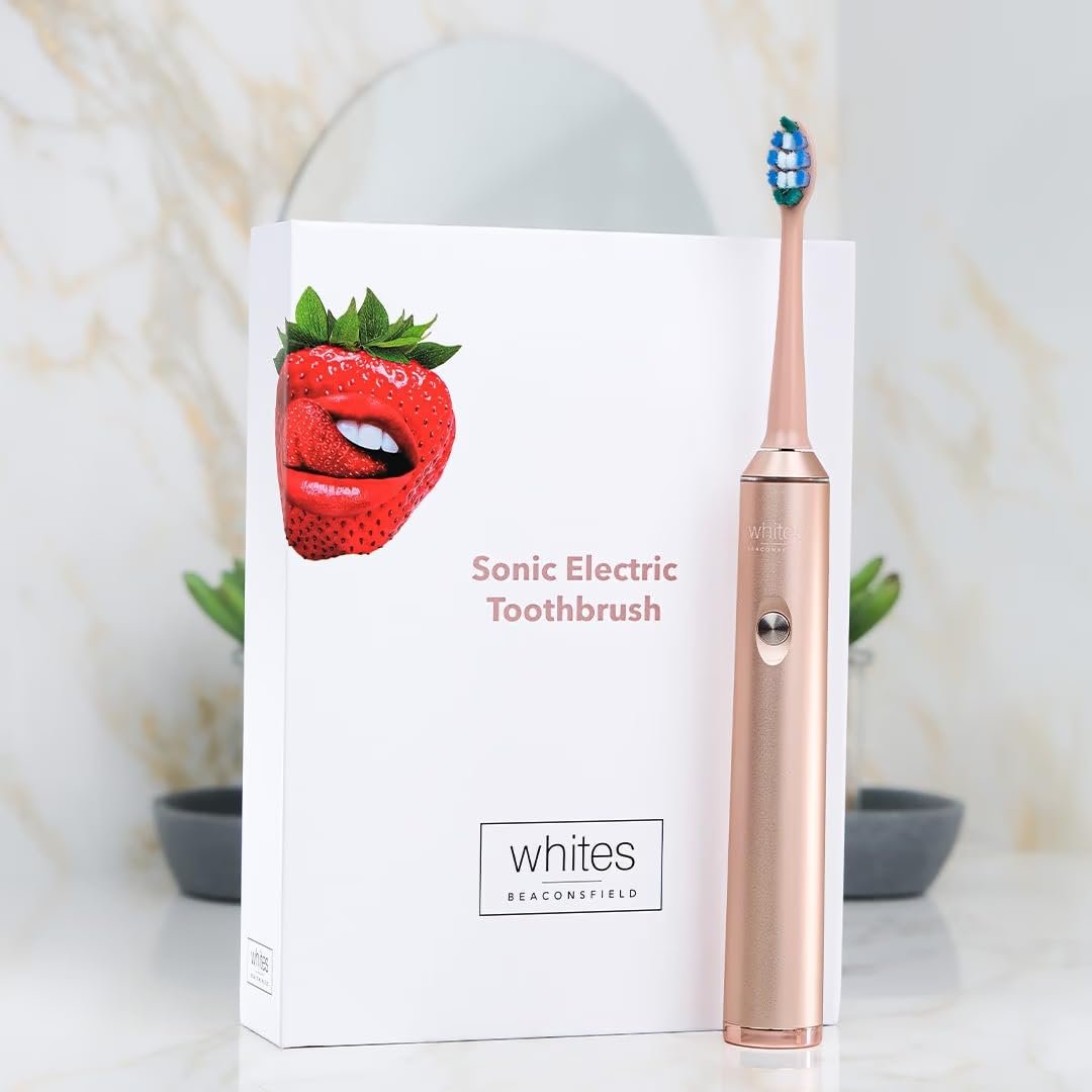 Электрическая зубная щетка Sonic Whites Beaconsfield Limited Edition Rose Gold, 37 000 вибраций, USB зарядка, сменные насадки, фото №3