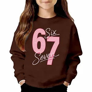 Детская Толстовка для Мальчиков, Детский Свитшот, Лонгслив для Мальчиков, Повседневный Пуловер, Свитшот с принтом 67, Лонгслив для прохладных дней, Пуловер, Лонгслив, Худи - Фото 1