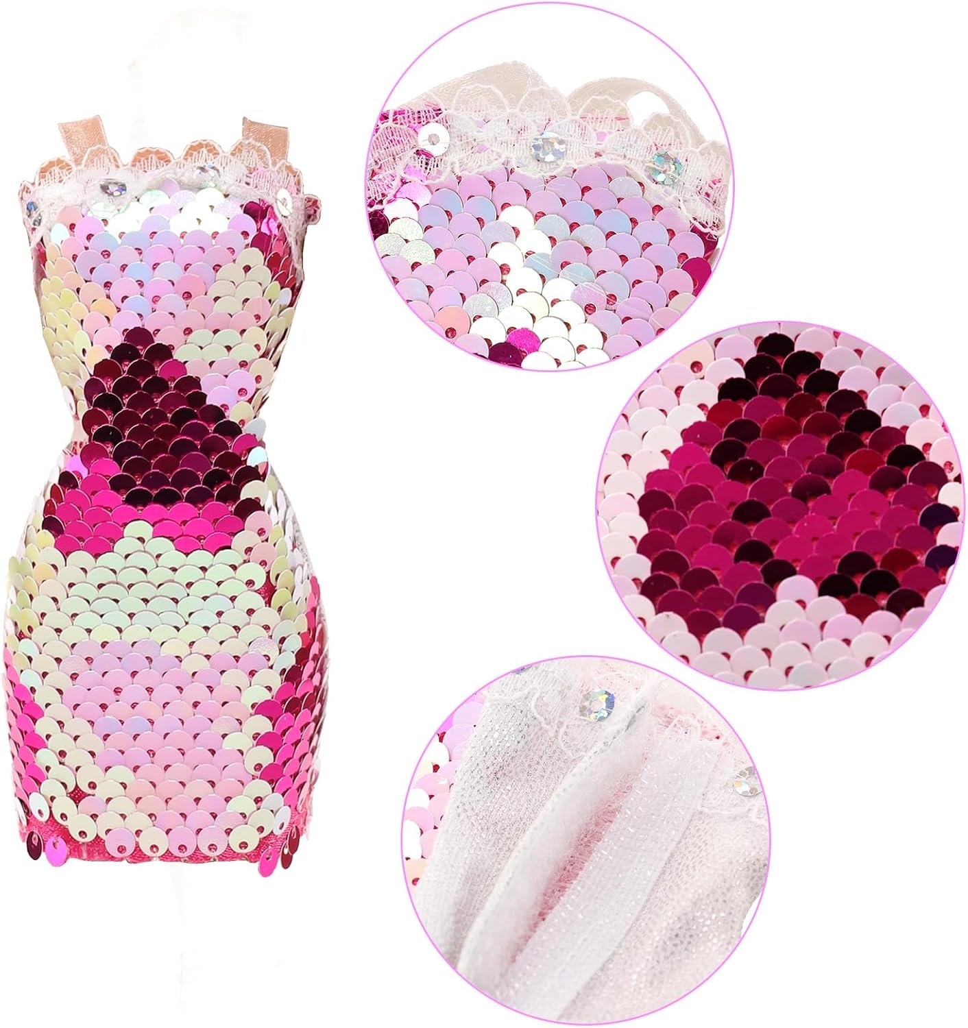 Набор одежды Miunana для кукол 30 см / 9 платьев / 3 топа / 3 брюки, фото №6