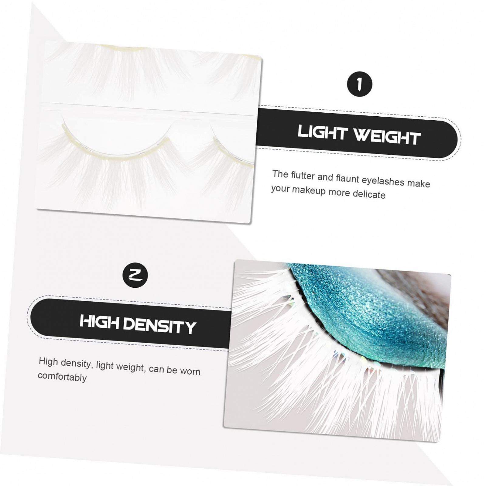Накладні вії Miss Хімічне Волокно Білі 42 упаковка, фото №6