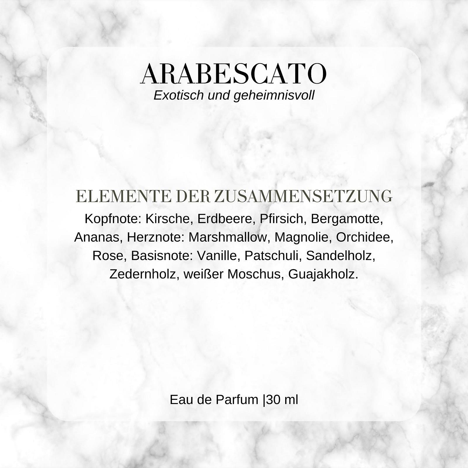 Парфум I Profumi del Marmo® Arabescato Скляна пляшка з мармуровою кришкою Ноти вишні, маршмелоу та пачулі (30 мл), фото №5