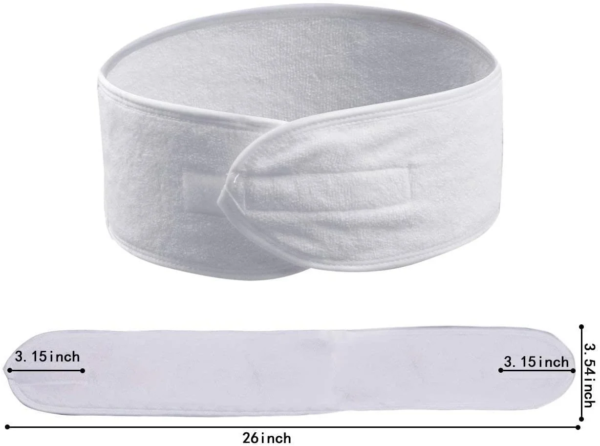 Пов'язка Queta для макіяжу, косметична махрова, фото №5