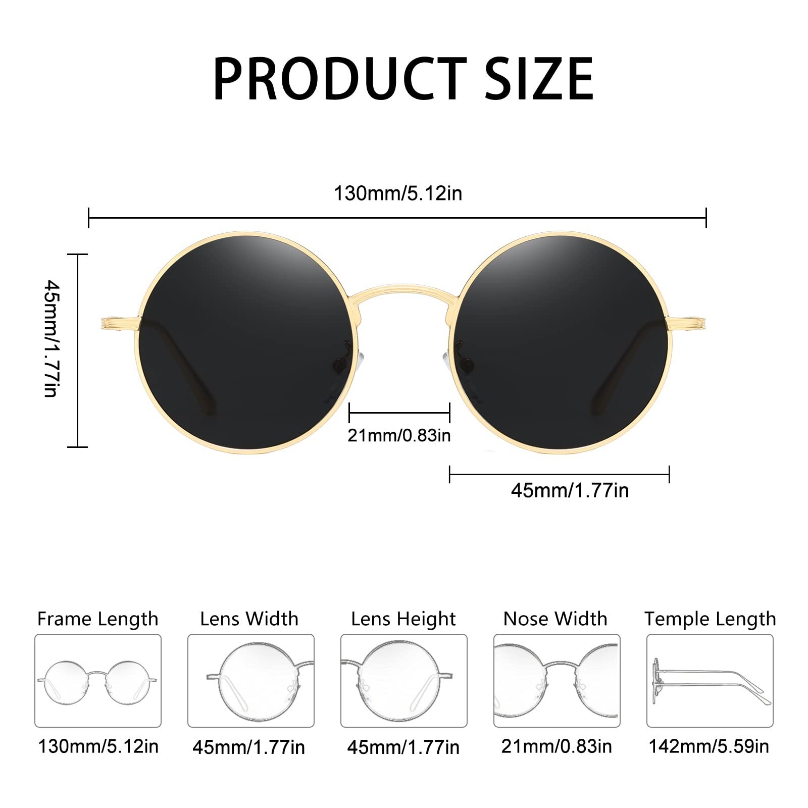 Круглі сонцезахисні окуляри Long Keeper, фото №4