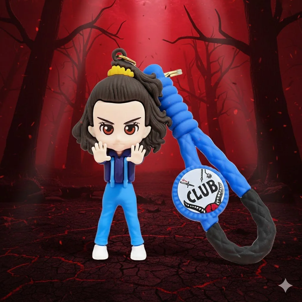 Брелок фигурка Одинадцять из сериала Очень странные дела Stranger Things Eleven на ключи рюкзак сумку пенал, игрушка 8,4 см, фото №8