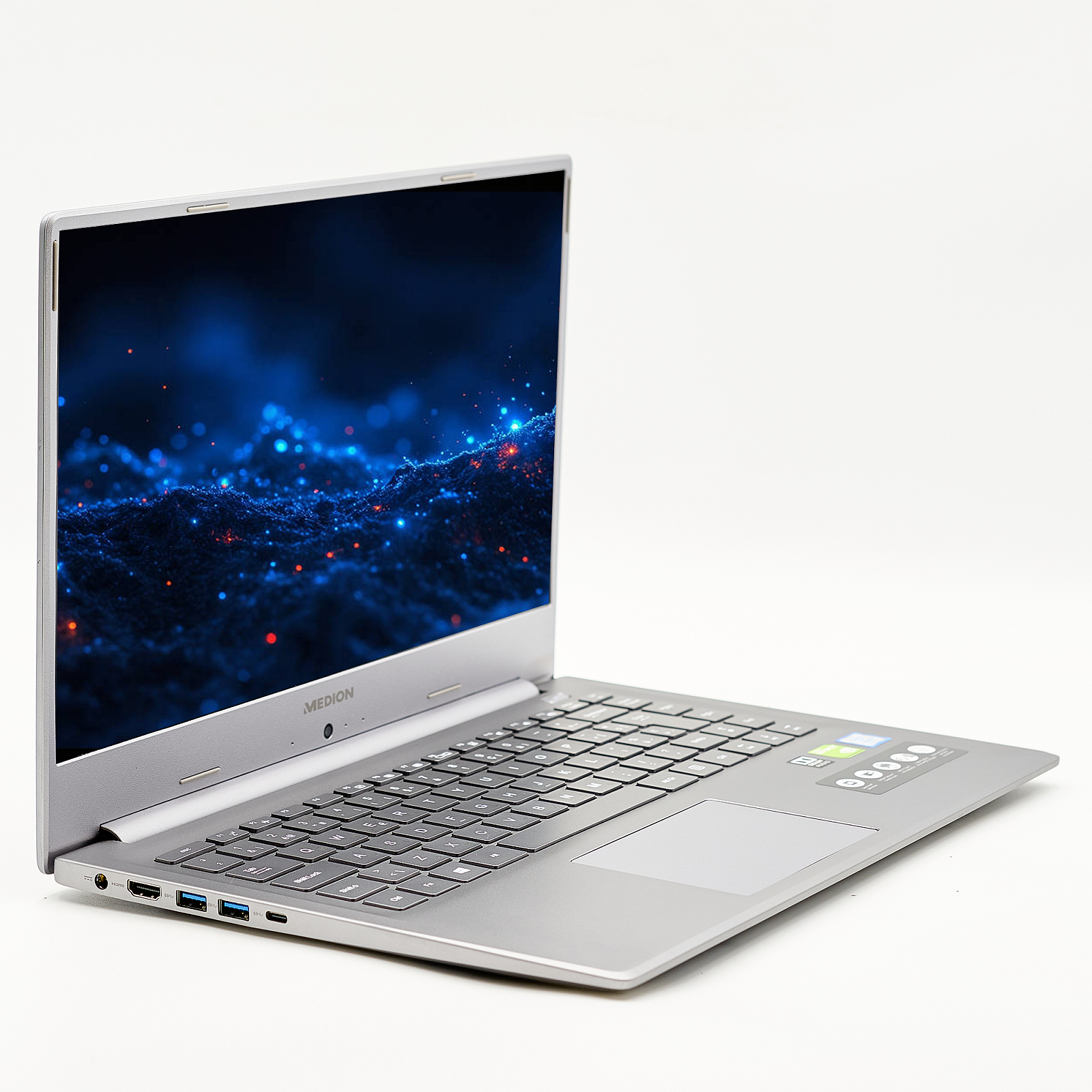 Игровой ноутбук 15.6" Medion Akoya P15646 Intel Core i5 RAM 16 ГБ SSD 512 ГБ Nvidia GeForce Металлический Б/У Win10, фото №3