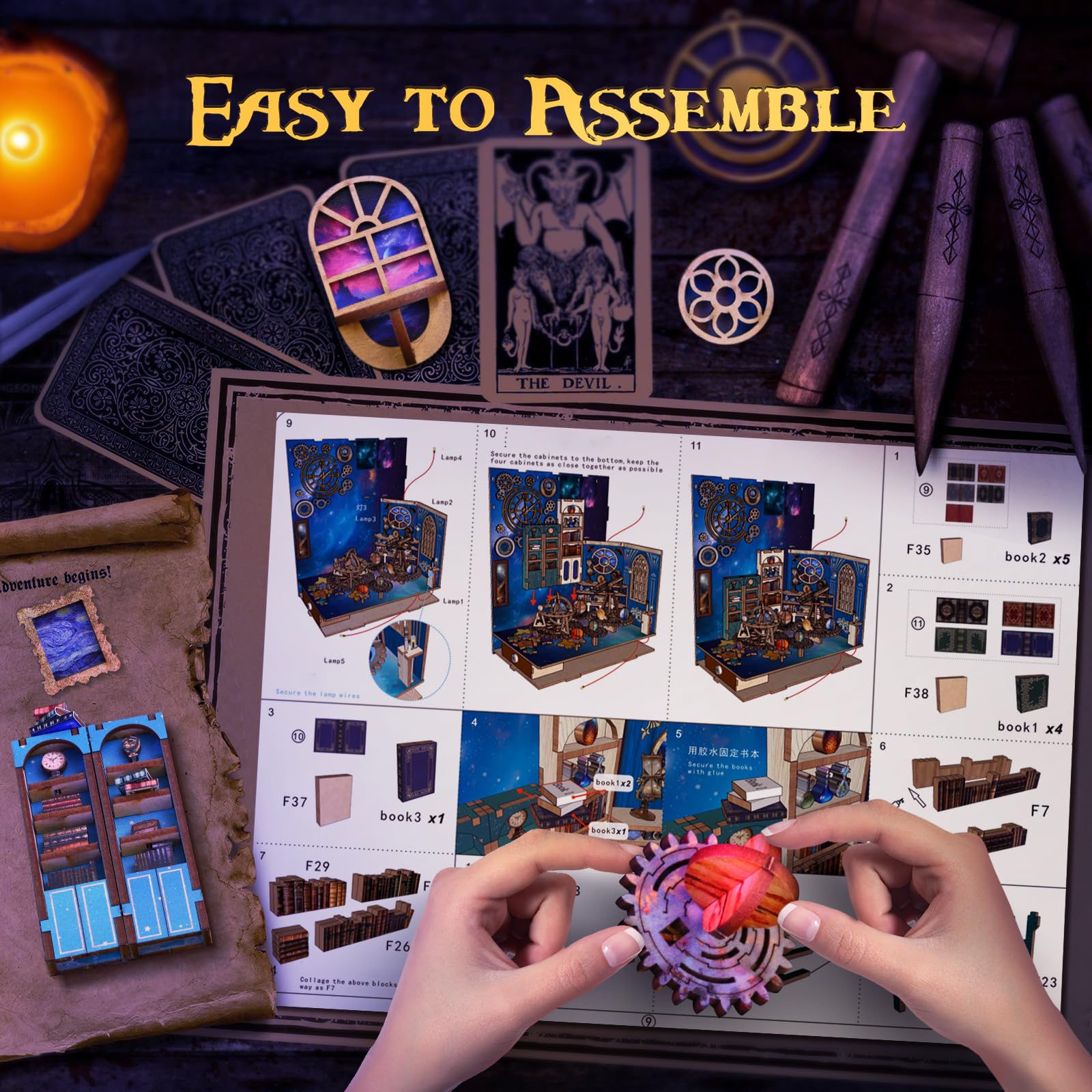 Игрушечный домик Brolteja DIY Book Nook Kit DIY Interstellar Exploration, фото №7