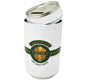 Скарбничка Craft Beer Пивна бляшанка 16 x 8 см Біла - Фото 1
