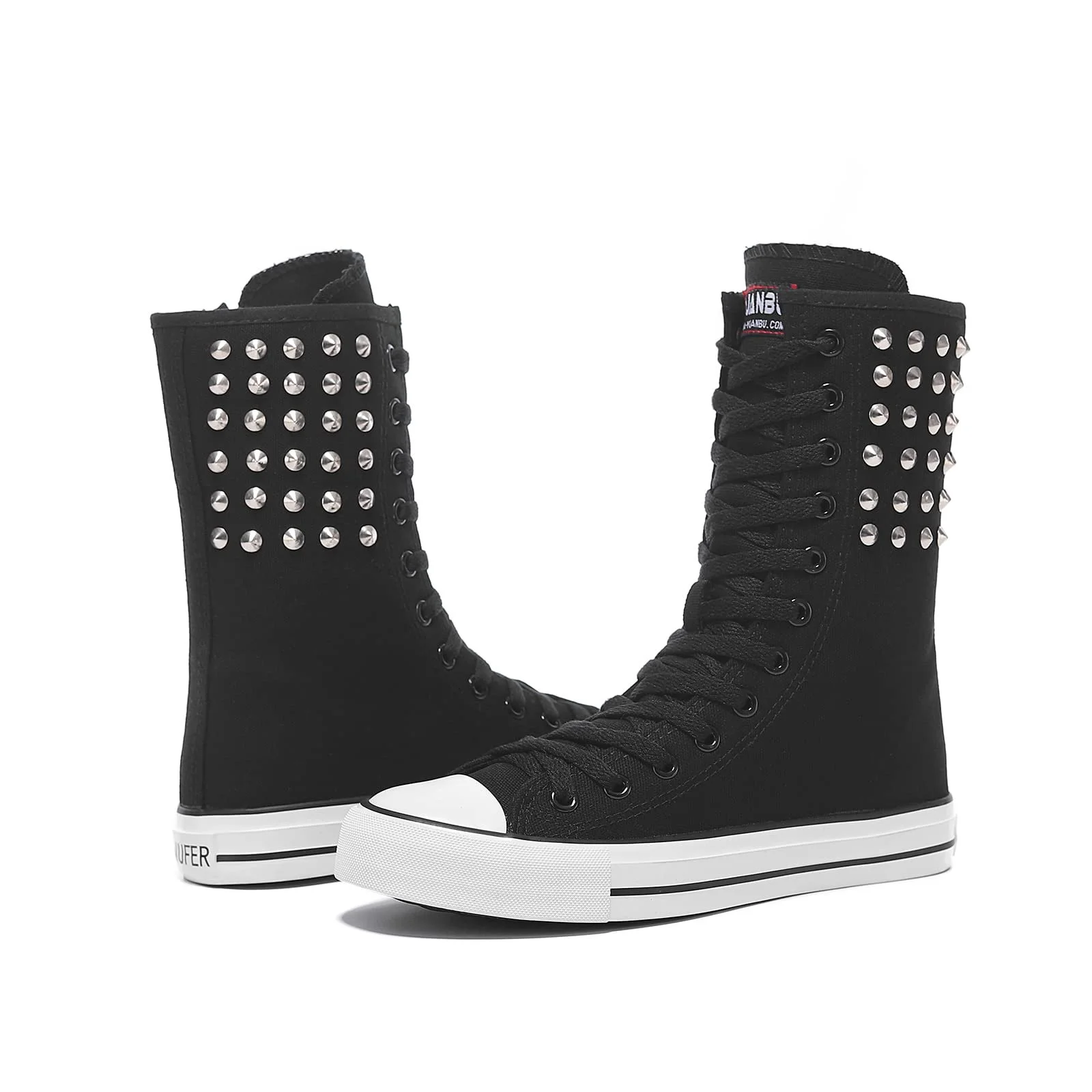 Високі текстильні кеди Momuk жіночі на шнурівці модні повсякденні, фото №2