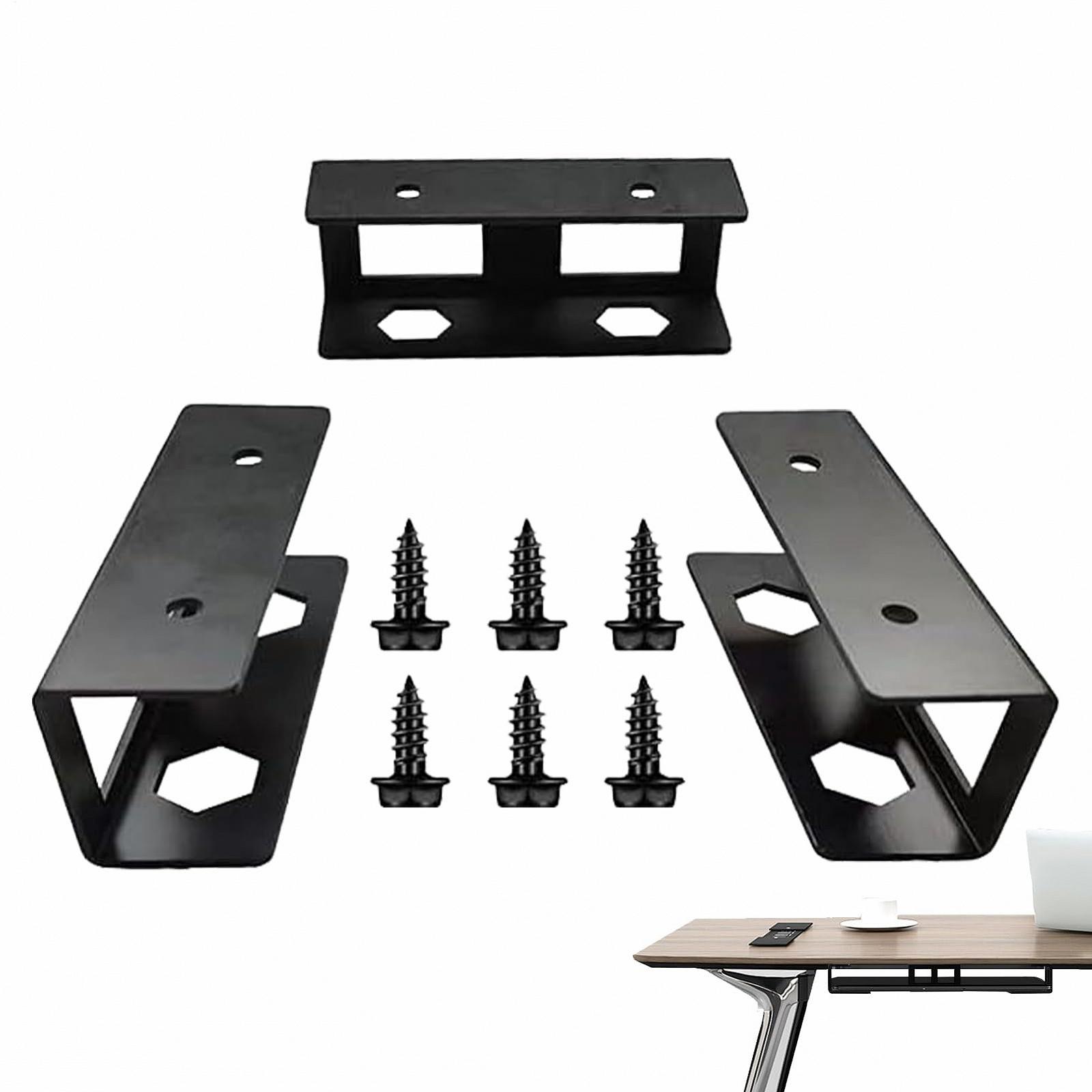 Держатель для ноутбука - Металлический кронштейн под стол для тонкого ноутбука, компактная подставка для ноутбука для игровой консоли, модемной клавиатуры, Smart TV Box, прочный, фото №1