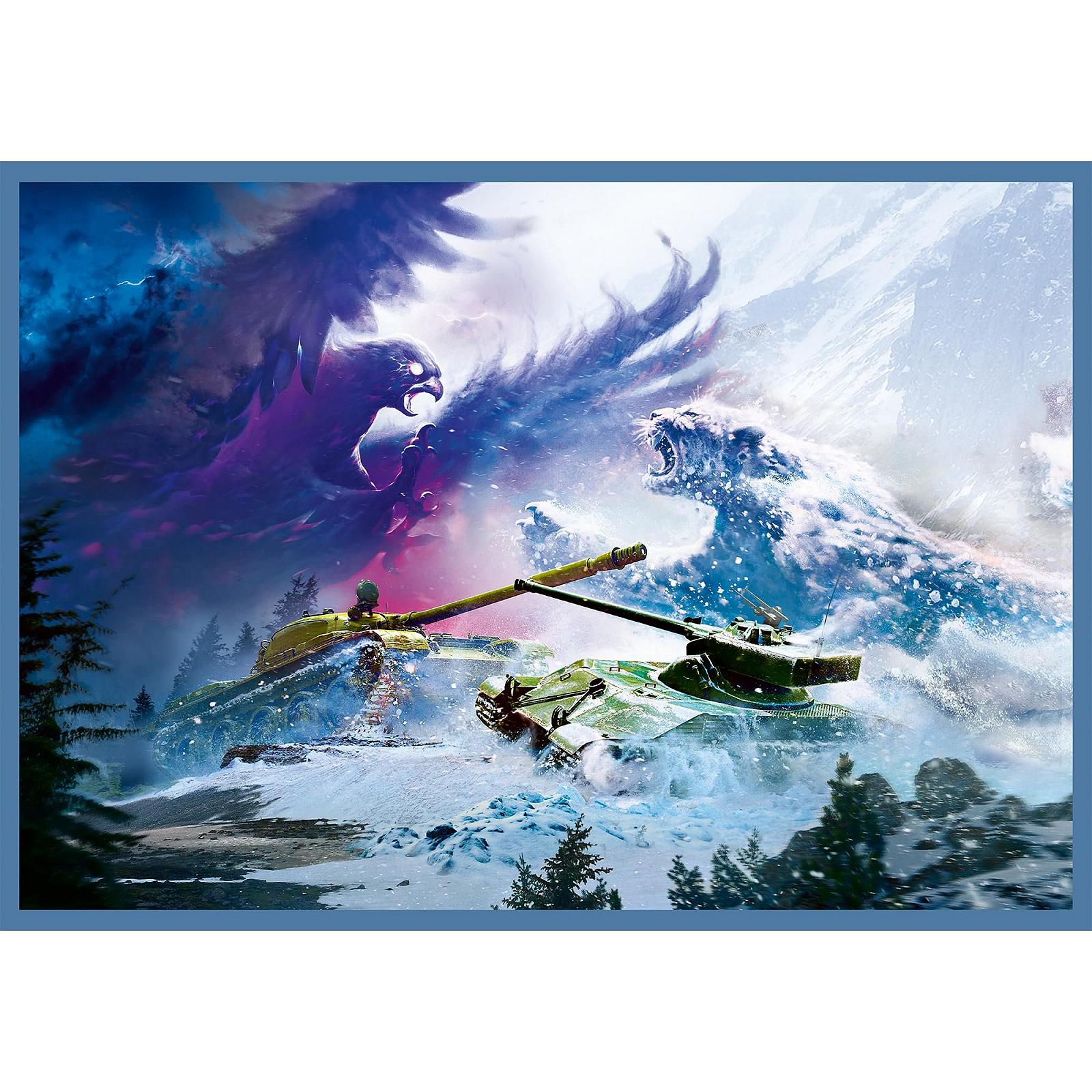 Пазл Trefl World of Tanks Big Tank Battle 4 x 250 елементів, фото №2