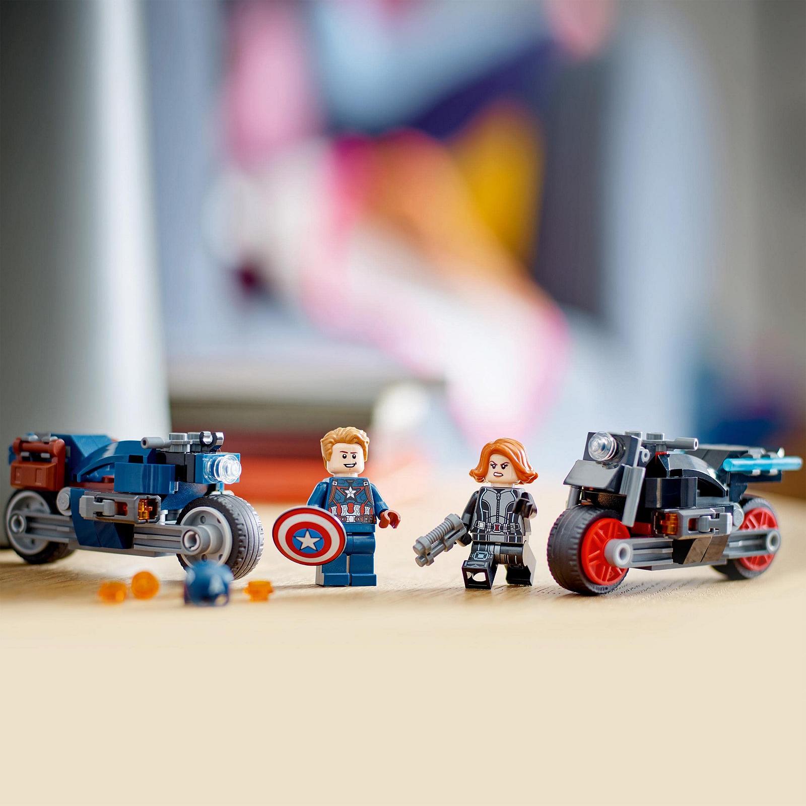 Конструктор LEGO 76260 Marvel Мотоцикли Капітана Америки та Чорної Вдови, фото №5 Конструктор LEGO 76260 Marvel Мотоцикли Капітана Америки та Чорної Вдови, фото №5
