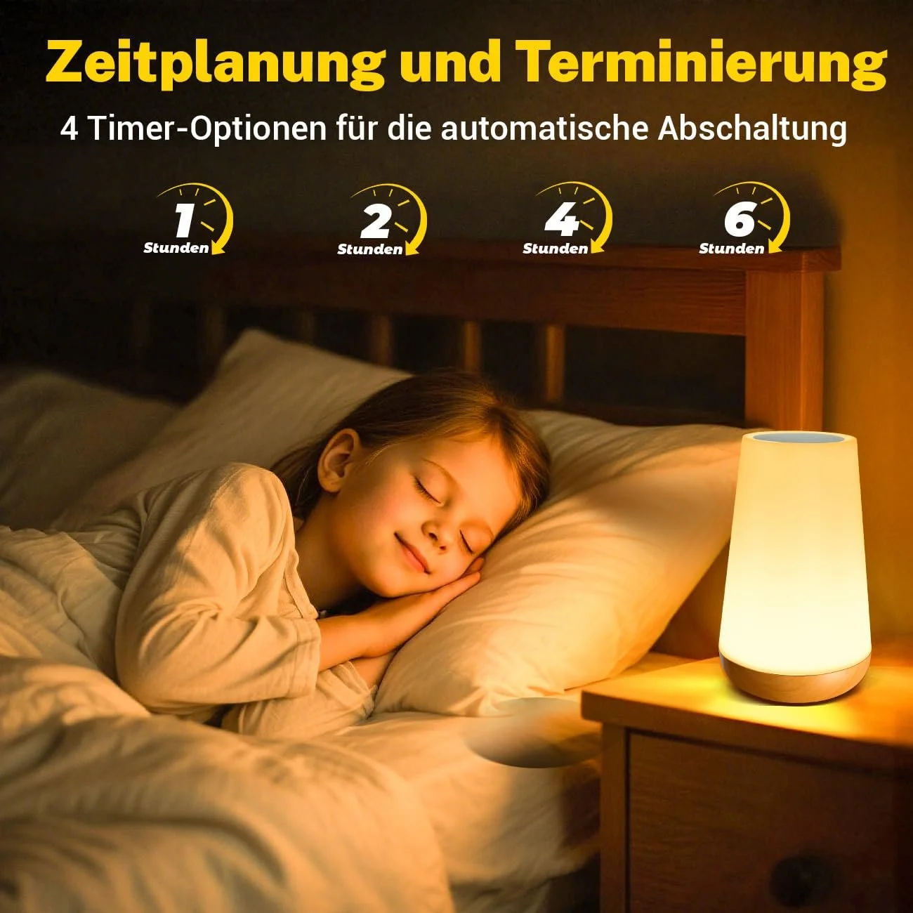 Нічник настільний Touch Dimmable LED 13 RGB Colours Remote Control & Timing Function Rechargeable, фото №5