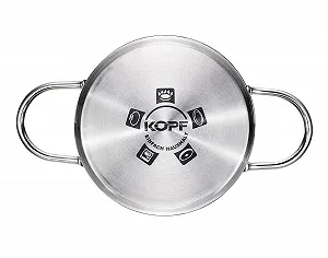 Каструля KOPF Josie, 16 x 10.5 сантиметрів, нержавіюча сталь, з кришкою synthetic.ua - Фото 1