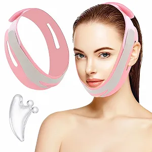V-подібна маска QMLING для обличчя, маска для підтяжки, проти обвислої шкіри - Фото 1