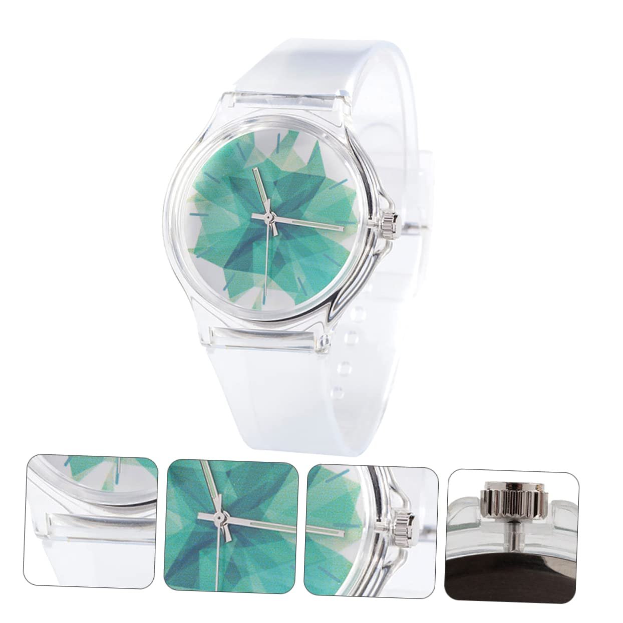 Часы-желе WRITWAA Студенческие Модные Кварцевые Часы Простые Наручные Часы для Декора, фото №7