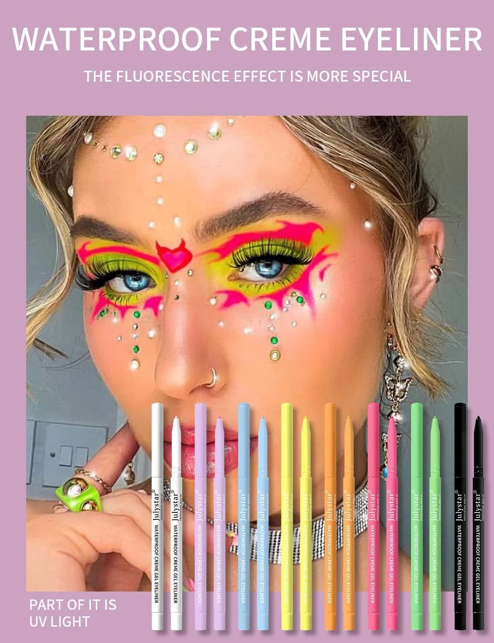 Олівець INTEROOKIE Флуоресцентна J96 Різнобарвна, фото №7