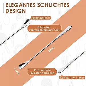 Ложка для латте макиато Набор 8 штук synthetic.ua - Фото 1