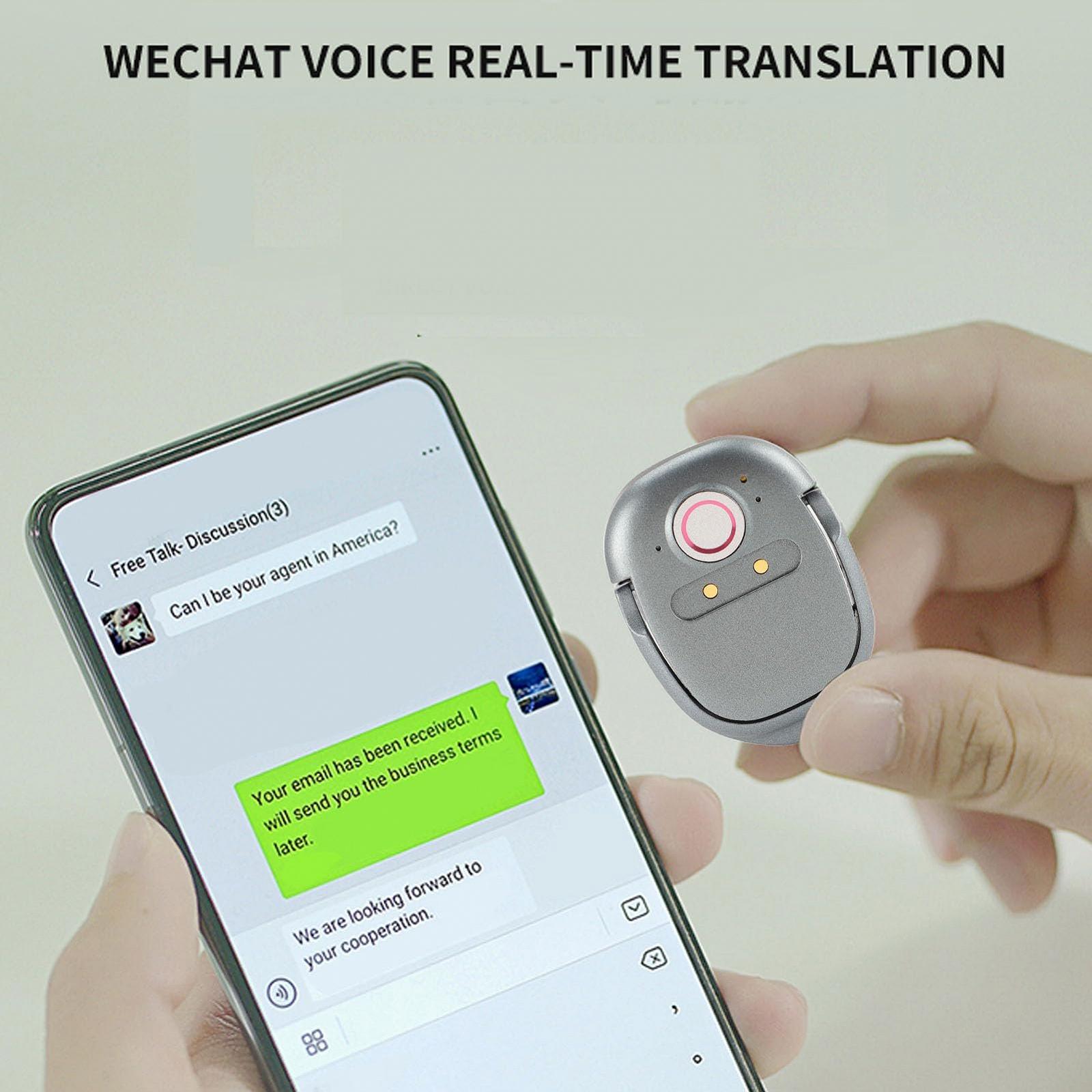 Пристрій голосового перекладу, Портативний голосовий 109 мов 5.2 для бізнес-навчальних подорожей, з простим двостороннім голосовим введенням, фото №4 Пристрій голосового перекладу, Портативний голосовий 109 мов 5.2 для бізнес-навчальних подорожей, з простим двостороннім голосовим введенням, фото №4