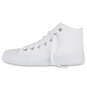 Кроссовки Van Hill Высокие на шнуровке Удобные Базовые для отдыха Тканевые synthetic.ua - Фото 1