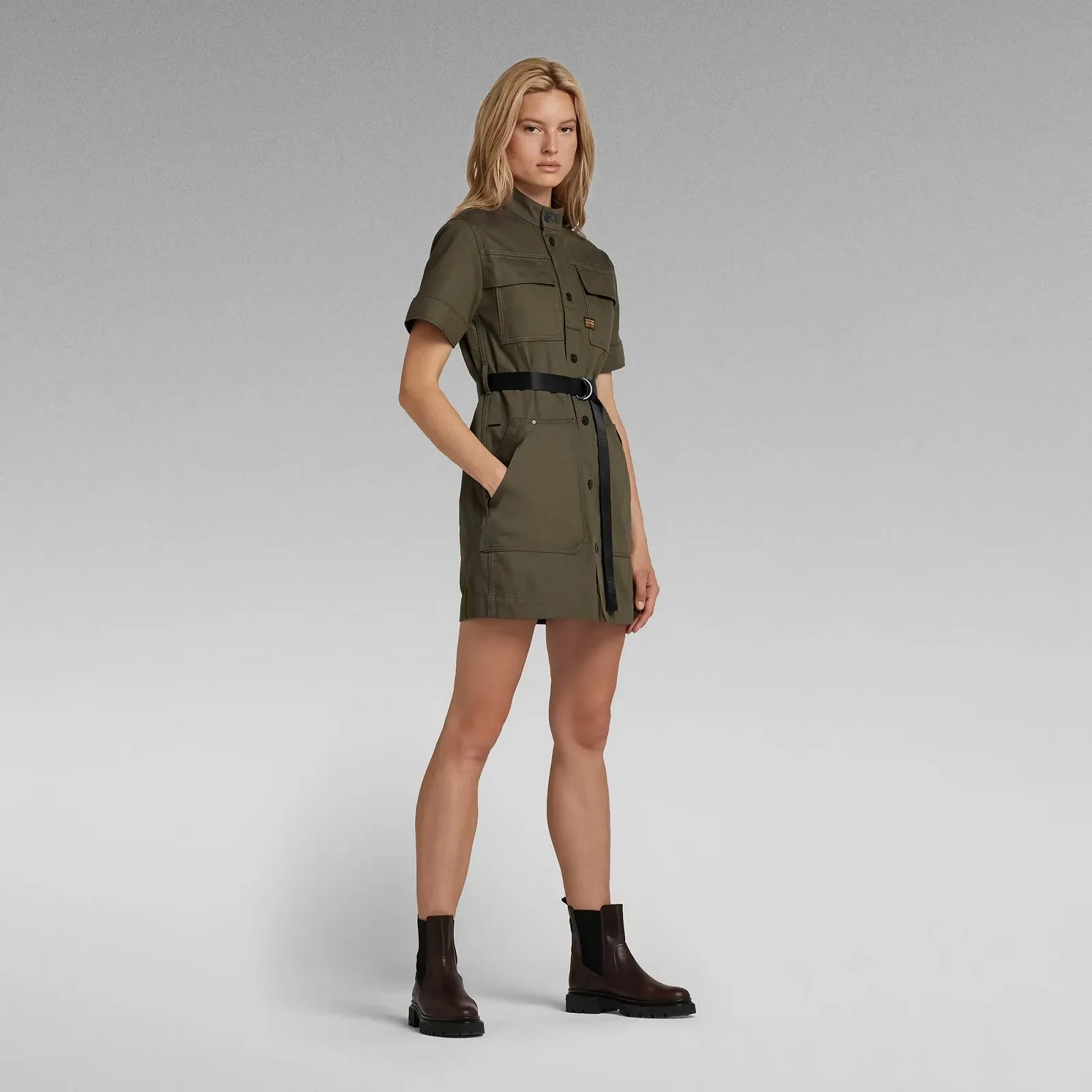 Женское платье G-Star RAW Shirt Dress Short Sleeve - S, фото №2