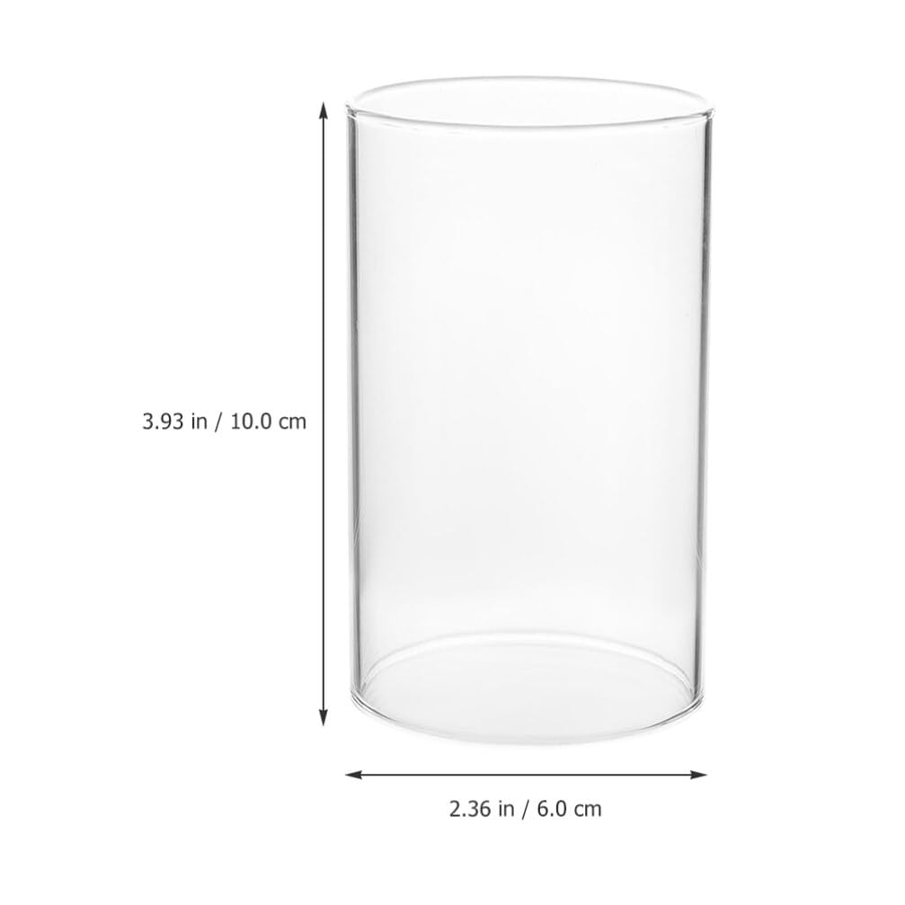 Подсвечник IMIKEYA Hurricane Candle Holder Sleeve из прозрачного стекла цилиндрический 6 x 10 см, фото №6