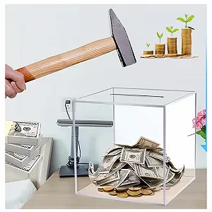 Скарбничка акрилова прозора невідкривна synthetic.ua - Фото 1