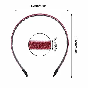 Обруч для волосся Блестящий 12 шт Разные цвета synthetic.ua - Фото 1