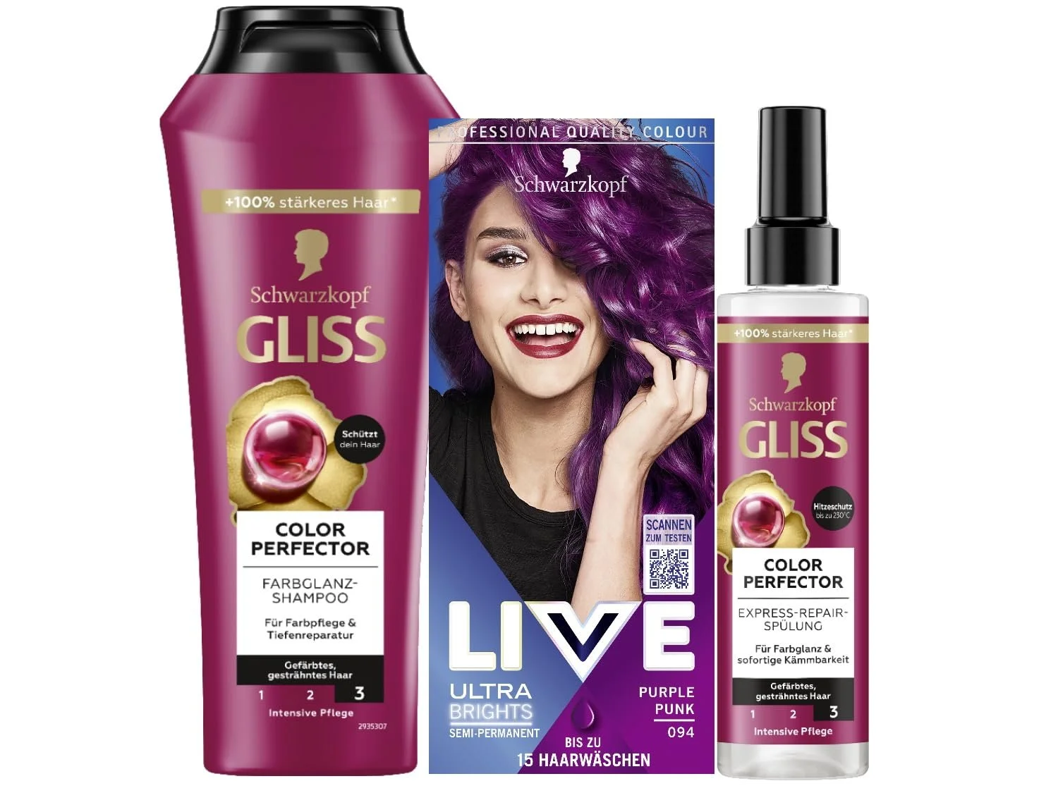 Напівперманентна Фарба для Волосся Schwarzkopf LIVE Ultra Brights 094 Purple Punk (142 мл), фото №1 Напівперманентна Фарба для Волосся Schwarzkopf LIVE Ultra Brights 094 Purple Punk (142 мл), фото №1