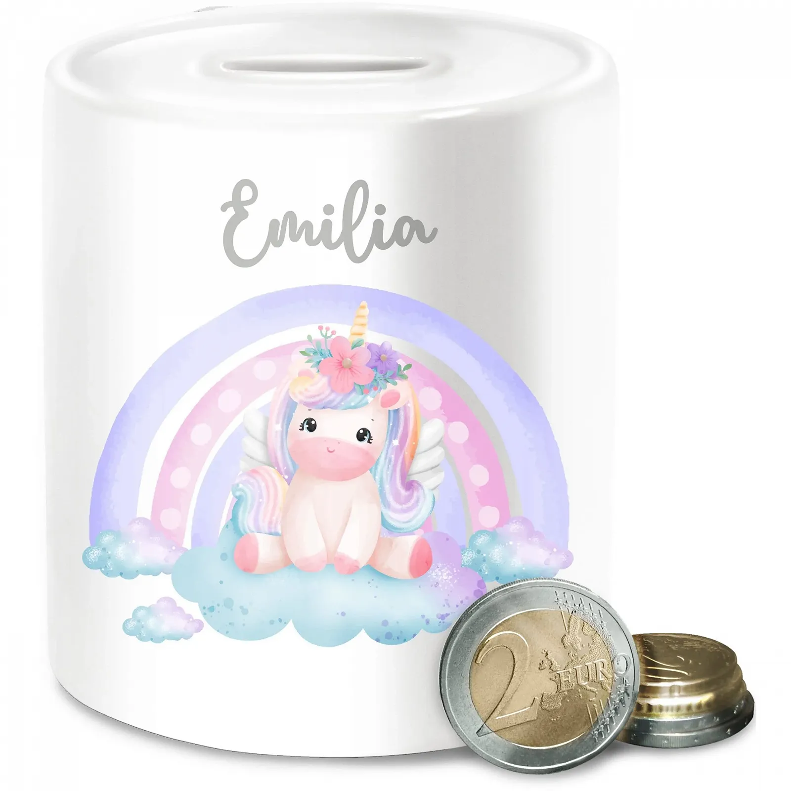 Скарбничка керамічна Єдиноріг Персоналізована, фото №1