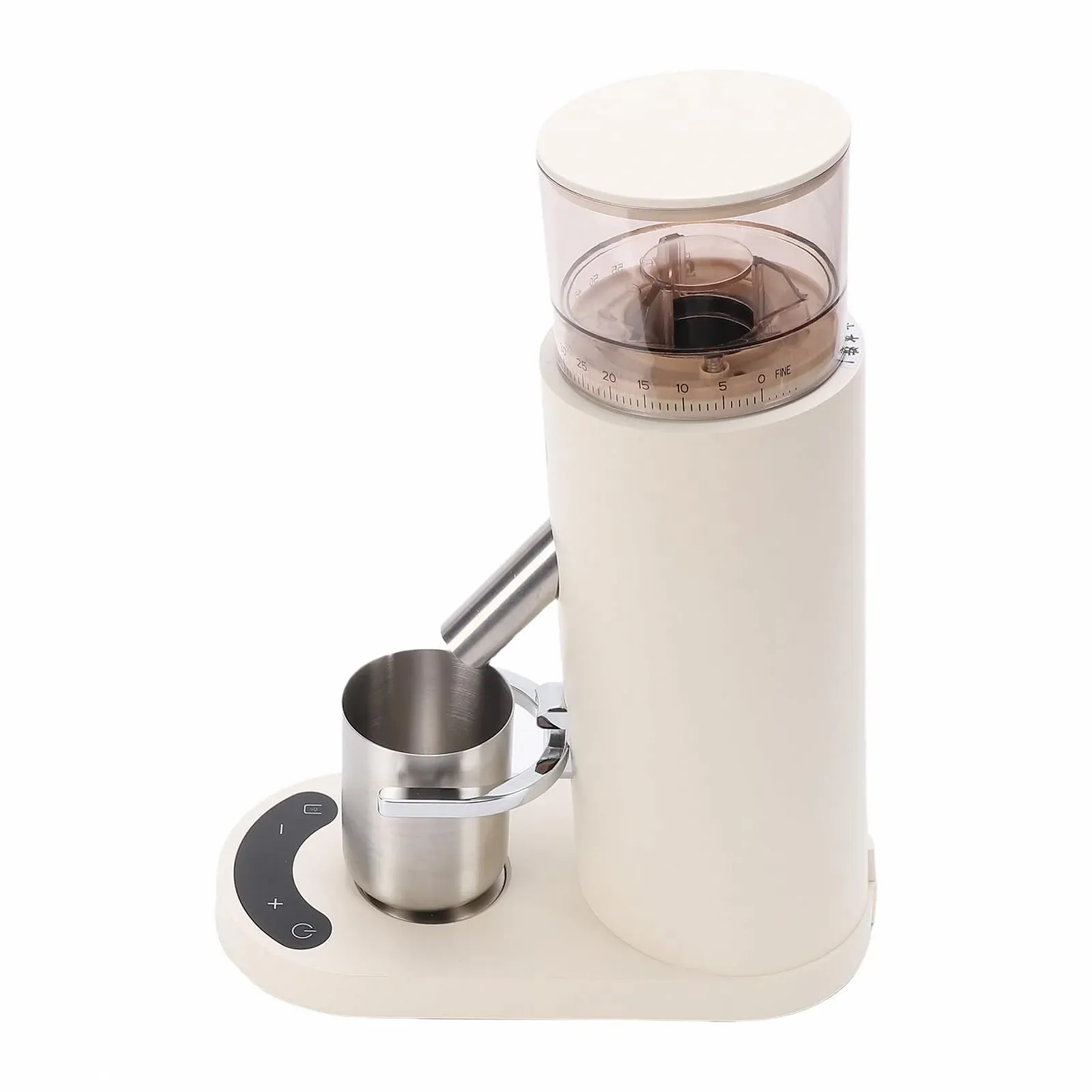 Электрическая кофемолка TOPINCN USB, регулировка помола, антистатическая, память, 685 абрикосовый, фото №2