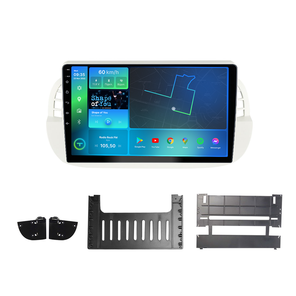 Штатная магнитола Torssen Fiat 500 2007-2015 F9464 4G Carplay DSP 4/64Gb QLED 9, фото №1 Штатная магнитола Torssen Fiat 500 2007-2015 F9464 4G Carplay DSP 4/64Gb QLED 9, фото №1