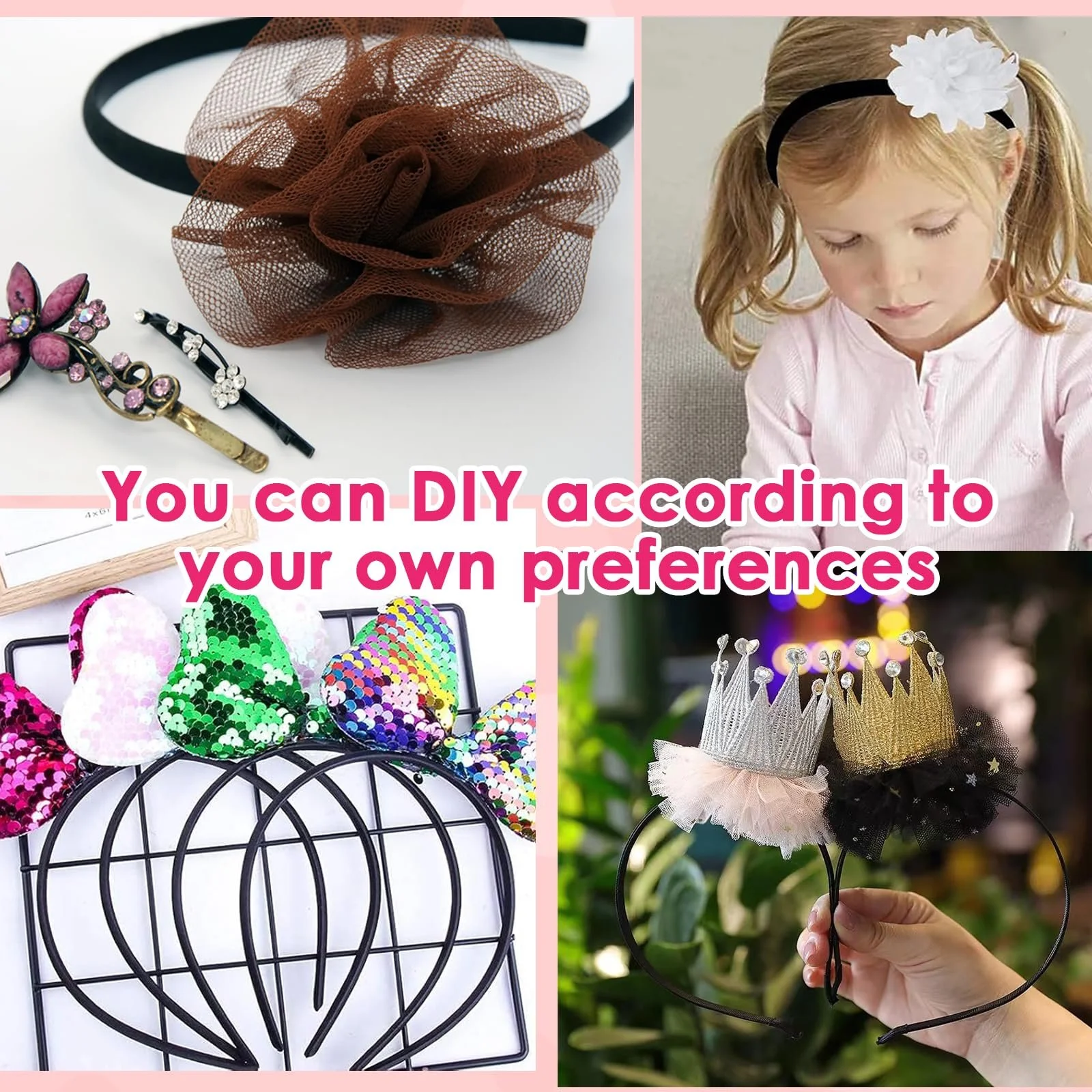 Набір обручів 30 шт, атлас, 1 см, фото №7