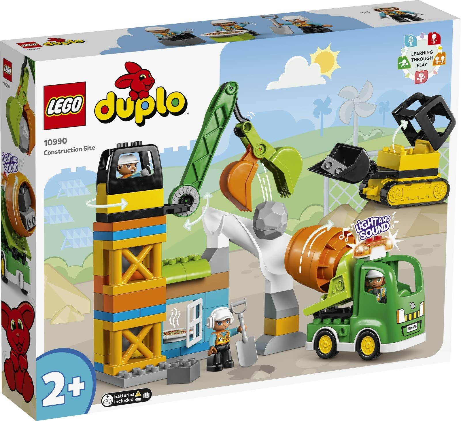Конструктор Lego Duplo Набір 2 шт. 10990 Будівельний майданчик з будівельними транспортними засобами та 10980 Пластина для будівництва Зелений, фото №2 Конструктор Lego Duplo Набір 2 шт. 10990 Будівельний майданчик з будівельними транспортними засобами та 10980 Пластина для будівництва Зелений, фото №2