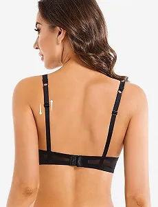 Бюстгальтер-бралетт YANDW Sexy Transparent прозрачный на косточках кружевной сетчатый ультратонкий без подкладки цена на synthetic.ua - Фото 1 Бюстгальтер-бралетт YANDW Sexy Transparent прозрачный на косточках кружевной сетчатый ультратонкий без подкладки synthetic.ua - Фото 1