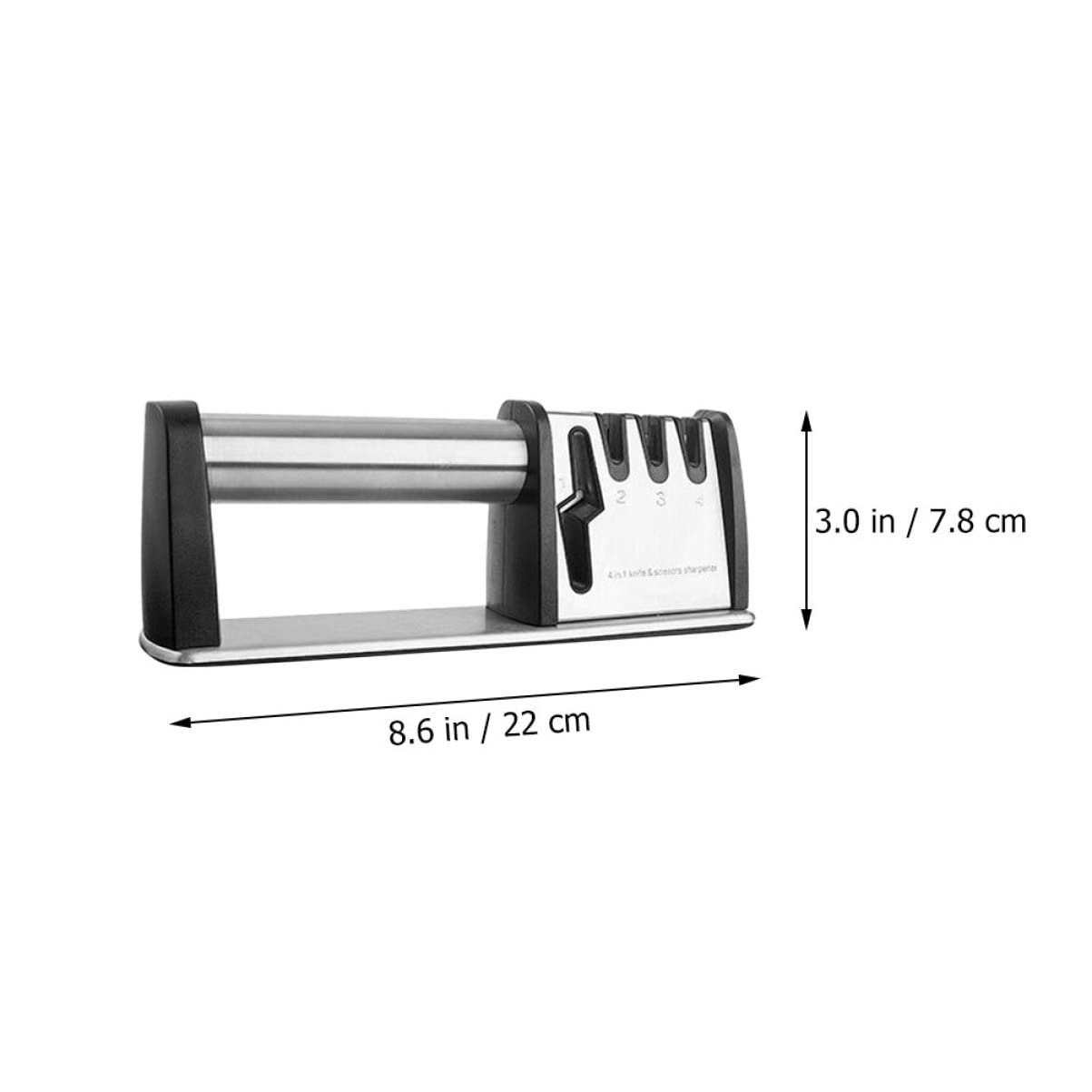 Точилка для ножей и ножниц Ergonomic Non-Slip Silver, фото №7