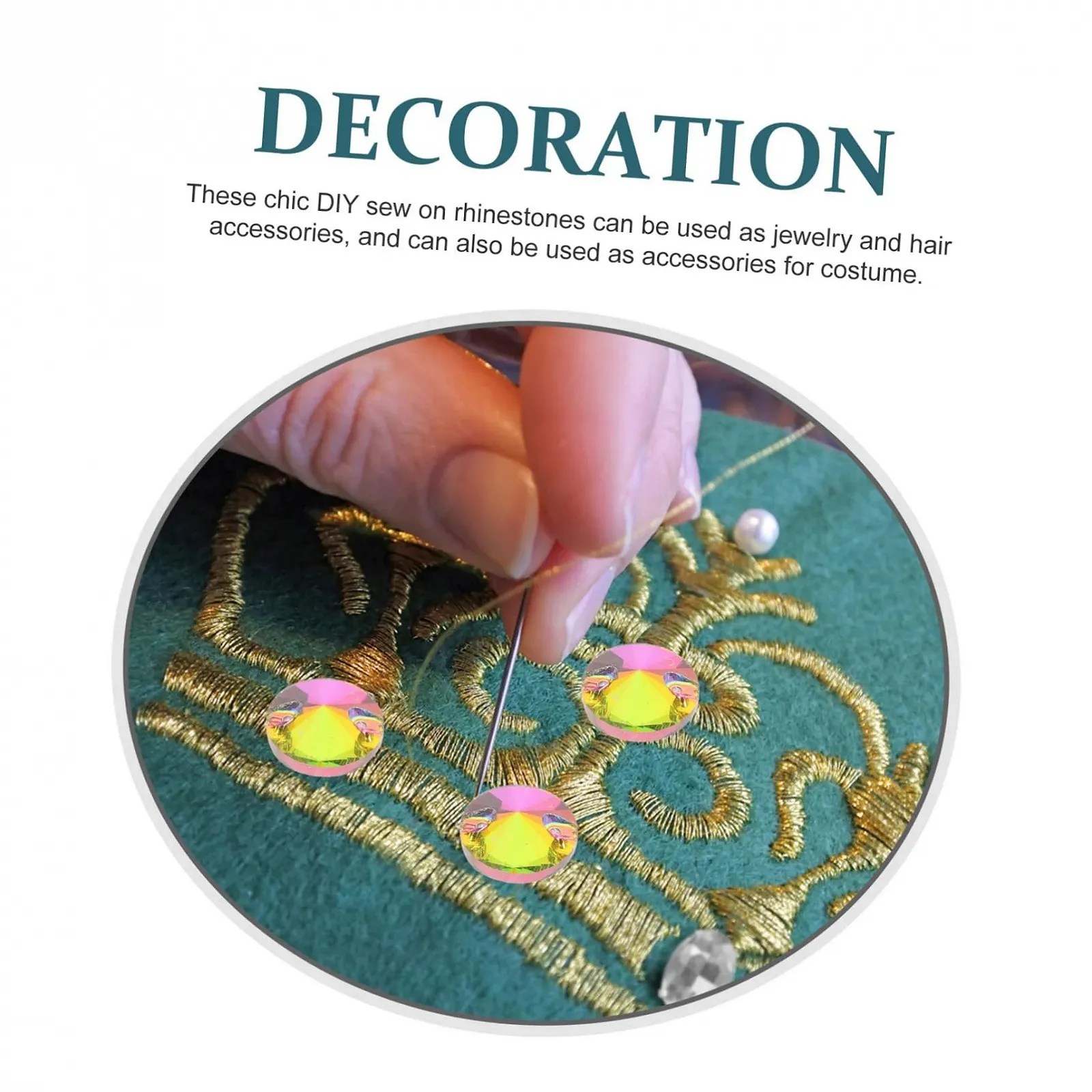 Стрази Tofficu 48 шт. для ручного шиття, блискучі, маленькі, матеріали для DIY, декор для чохла мобільного телефону, декоративні скляні, фото №9