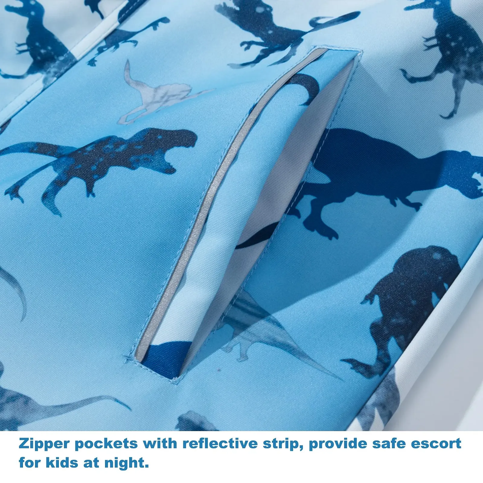 Дитяча дощова куртка з капюшоном для активного відпочинку, водонепроникна, фото №5