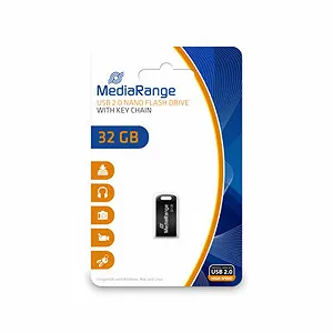 Купити USB Nano Flash Drive MediaRange MR922 32 ГБ Чорний - Фото 1 USB Nano Flash Drive MediaRange MR922 32 ГБ Чорний - Фото 1