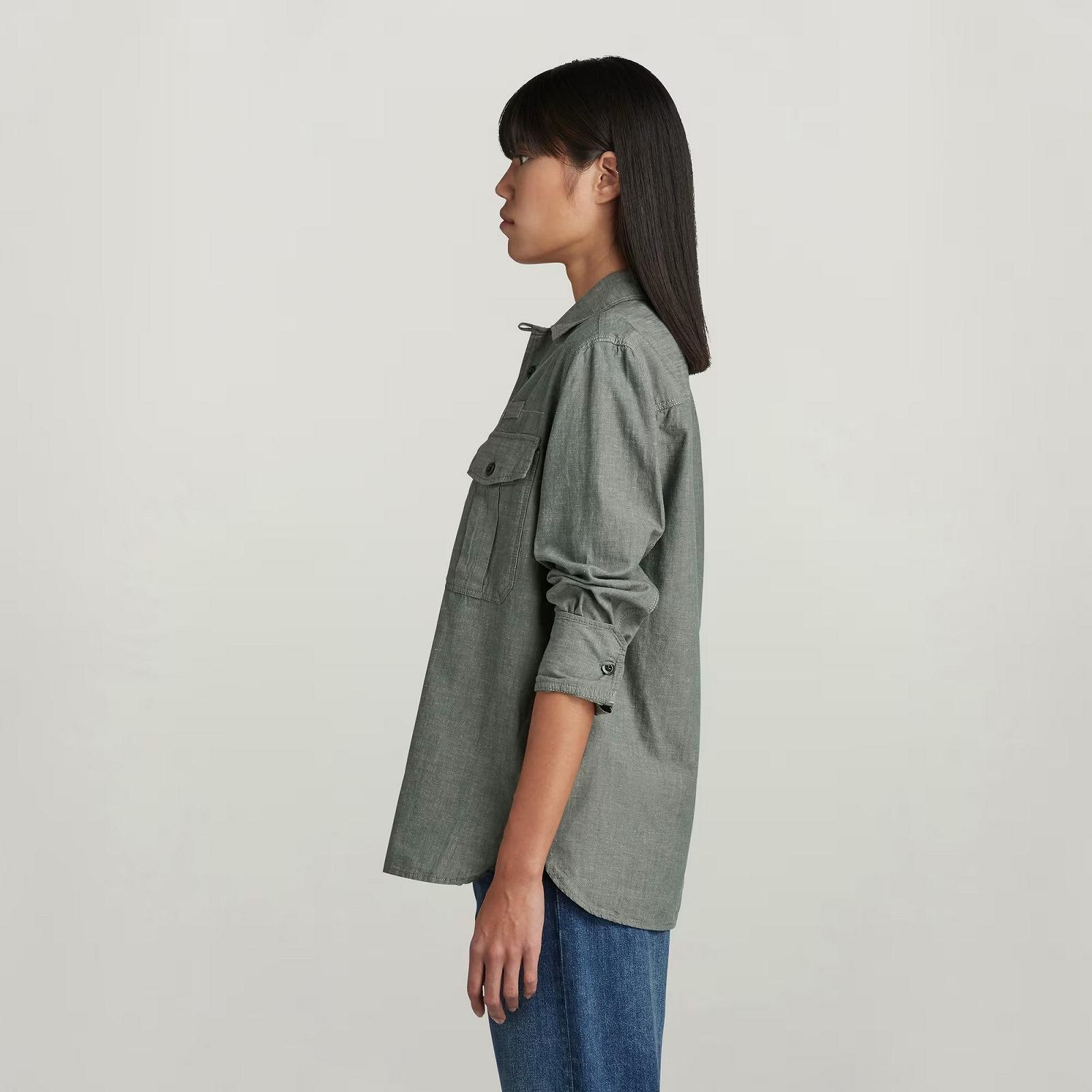 Женская рубашка G-Star RAW Officer Boyfriend Shirt - L, фото №2 Женская рубашка G-Star RAW Officer Boyfriend Shirt - L, фото №2