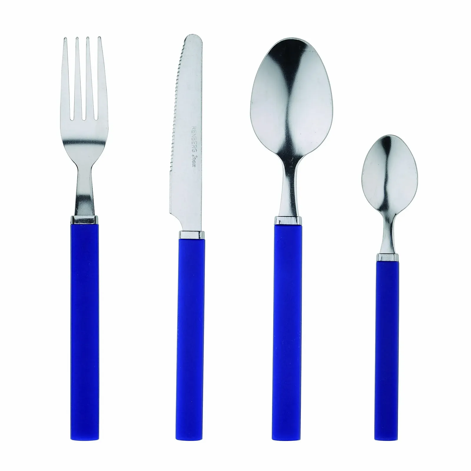 Набір столових приборів Renberg Funny 24 предмети нержавіюча сталь синій, фото №1 Набір столових приборів Renberg Funny 24 предмети нержавіюча сталь синій, фото №1