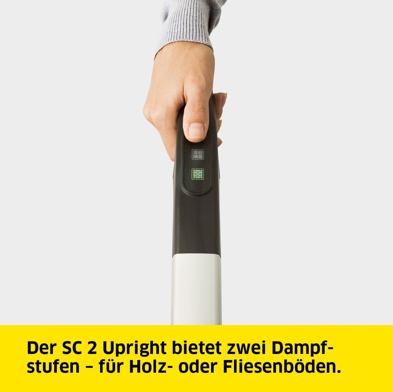Пароочиститель Kärcher SC 2 Upright, время нагрева: 30 с, производительность по площади: прибл. 50 м², бак: 0.4 л, мощность нагрева: 1600 Вт, фото №3