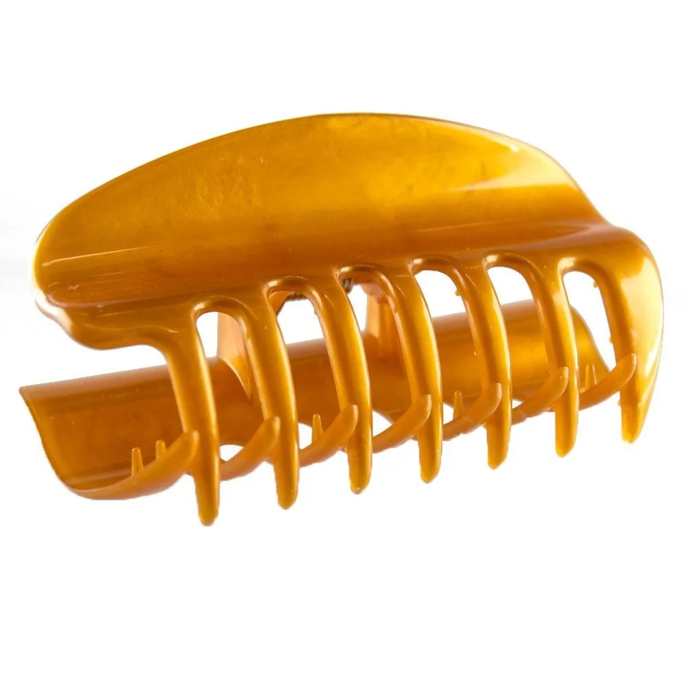 Краб для волосся Welovebeads Великий CS602 Оливкове золото 10 см, фото №1