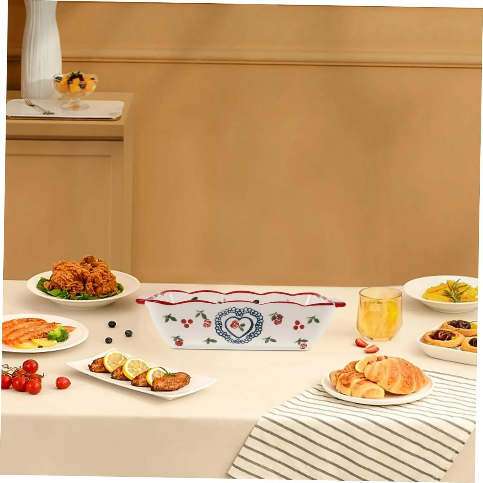 Форма для запекания Керамическая Прямоугольная для лазаньи и запеканок, фото №8