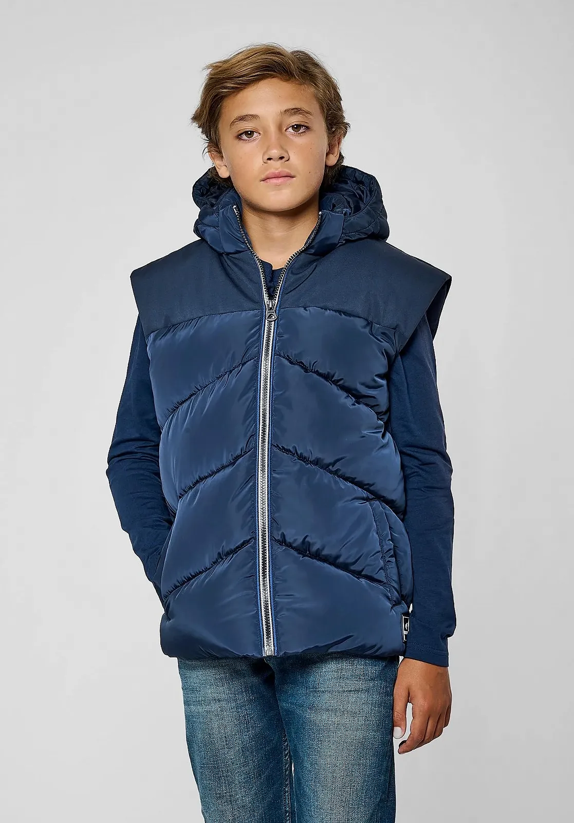 Куртка без рукавов KAPORAL для мальчиков свободного кроя, воротник-стойка Mex-Model, фото №4 Куртка без рукавов KAPORAL для мальчиков свободного кроя, воротник-стойка Mex-Model, фото №4