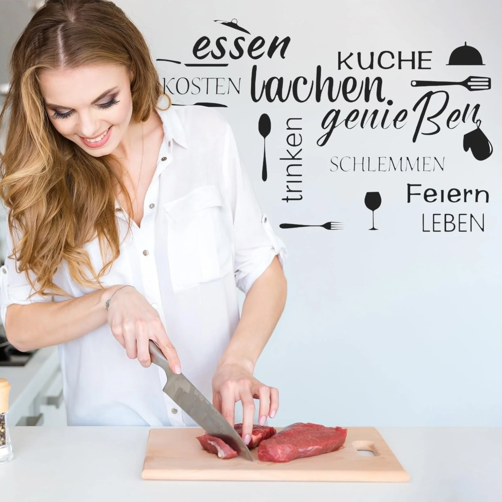 Наклейка на стіну Kitchen Life Написи Кухня Чорний, фото №5