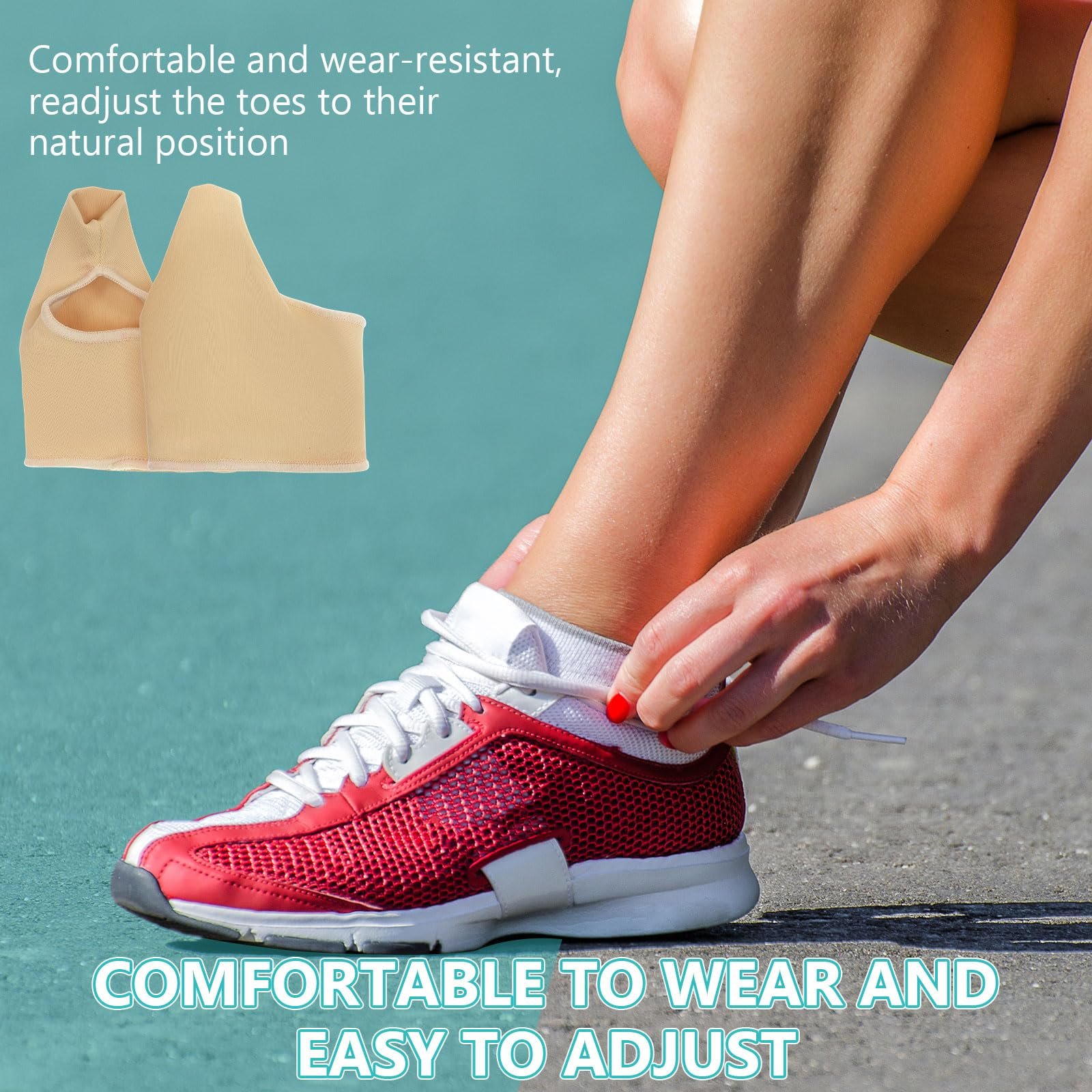 Шина Hallux Valgus Rosenice з роздільником для пальців і гелевою подушечкою, 2 шт., фото №6